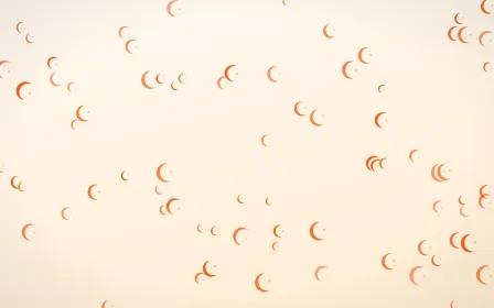 Coral Moons — light orange and white celestial background