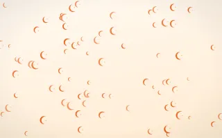 Coral Moons II Coral Moons II — light orange and white celestial background, variation II