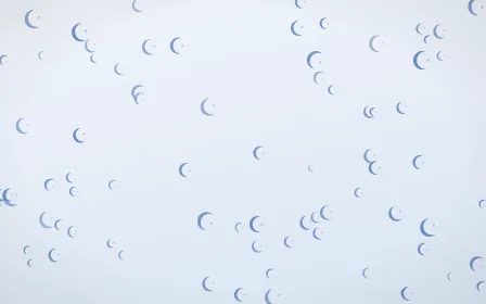 Denim Day Moons — light blue and white celestial background