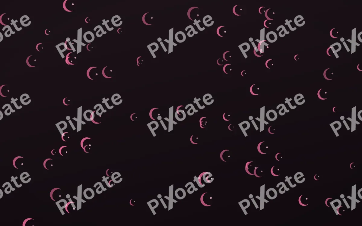 Flamingo Noir Moons — dark pink and black celestial background