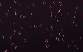 Flamingo Noir Moons — dark pink and black celestial background