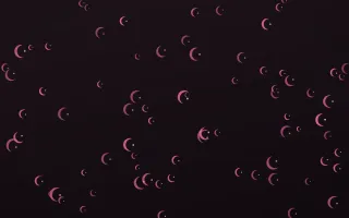 Flamingo Noir Moons II — dark pink and black celestial background, variation II