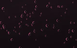 Flamingo Noir Moons III — dark pink and black celestial background, variation III