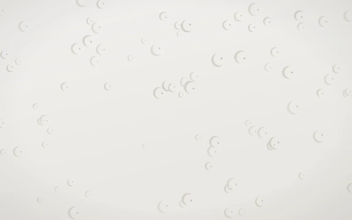 Fogline Moons — light grey, orange and white celestial background