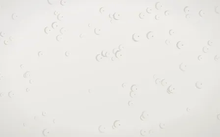 Fogline Moons — light grey, orange and white celestial background