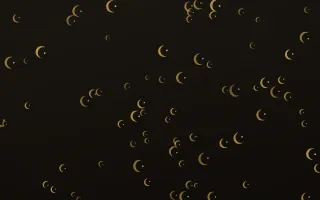 Golden Noir Moons — dark gold, yellow and black celestial background