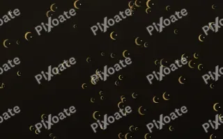 Golden Noir Moons — dark gold, yellow and black celestial background