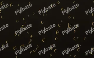 Golden Noir Moons II — dark gold, yellow and black celestial background, variation II
