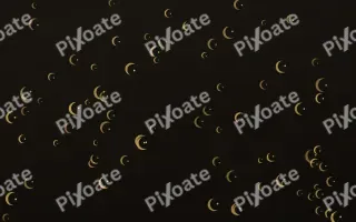Golden Noir Moons III — dark gold, yellow and black celestial background, variation III