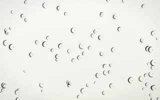 Inkline Moons — light grey and white celestial background