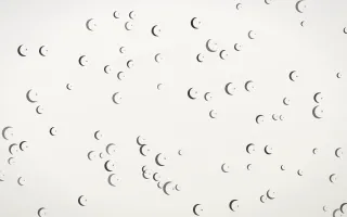 Inkline Moons III — light grey and white celestial background, variation III