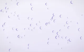 Lilac Frost Moons — light blue and white celestial background
