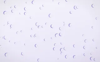 Lilac Frost Moons II — light blue and white celestial background, variation II