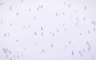 Lilac Frost Moons III — light blue and white celestial background, variation III