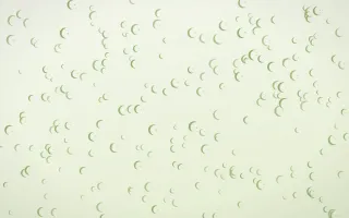 Matcha Latte Moons Dense II — light green and white celestial background, variation II