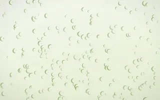Matcha Latte Moons Dense III — light green and white celestial background, variation III
