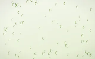 Matcha Latte Moons II — light green and white celestial background, variation II