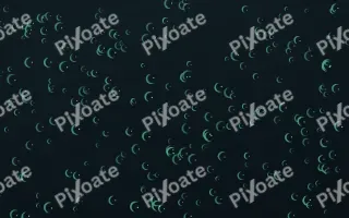 Midnight Garden Moons Dense — dark green and black celestial background
