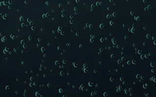 Midnight Garden Moons Dense III — dark green and black celestial background, variation III