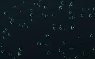Midnight Garden Moons II — dark green and black celestial background, variation II