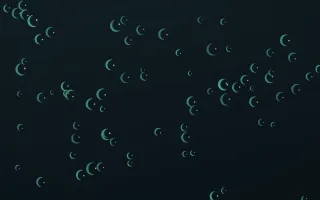 Midnight Garden Moons III — dark green and black celestial background, variation III