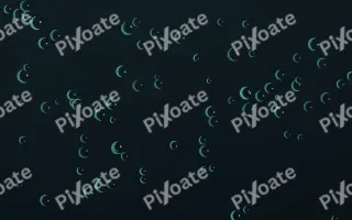 Midnight Garden Moons III — dark green and black celestial background, variation III
