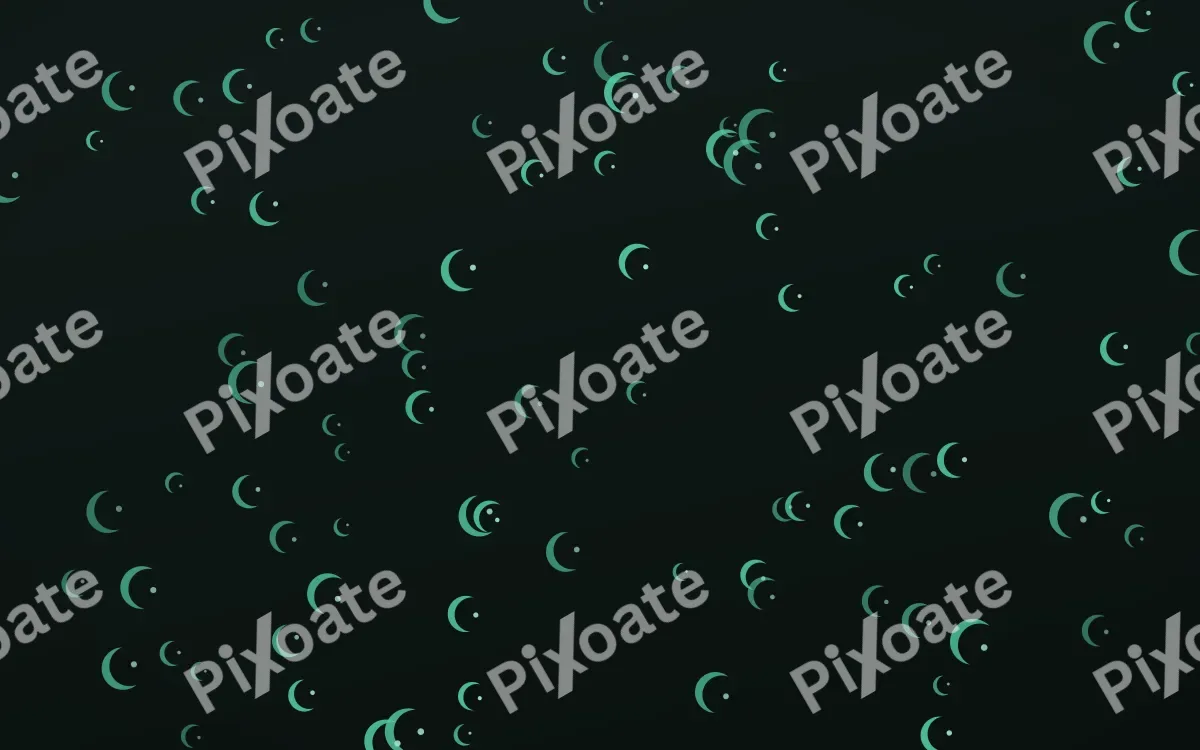 Mint Noir Moons — dark green and black celestial background