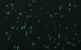 Mint Noir Moons II — dark green and black celestial background, variation II