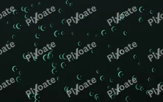 Mint Noir Moons II — dark green and black celestial background, variation II