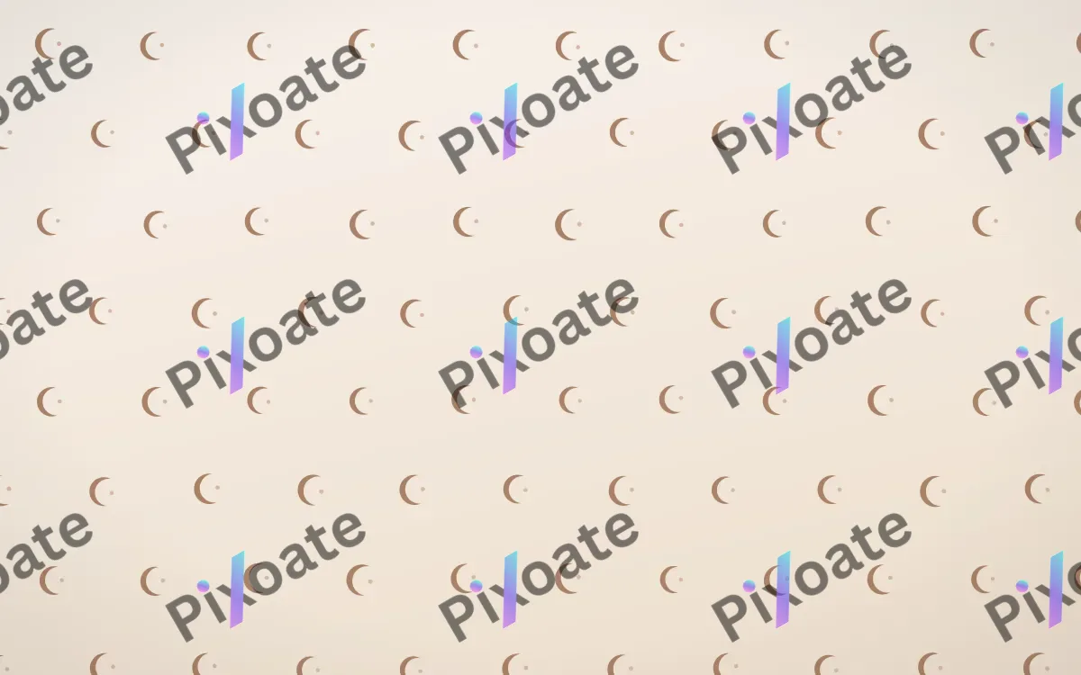 Mocha Milk Moons Tiled — light orange and white celestial background
