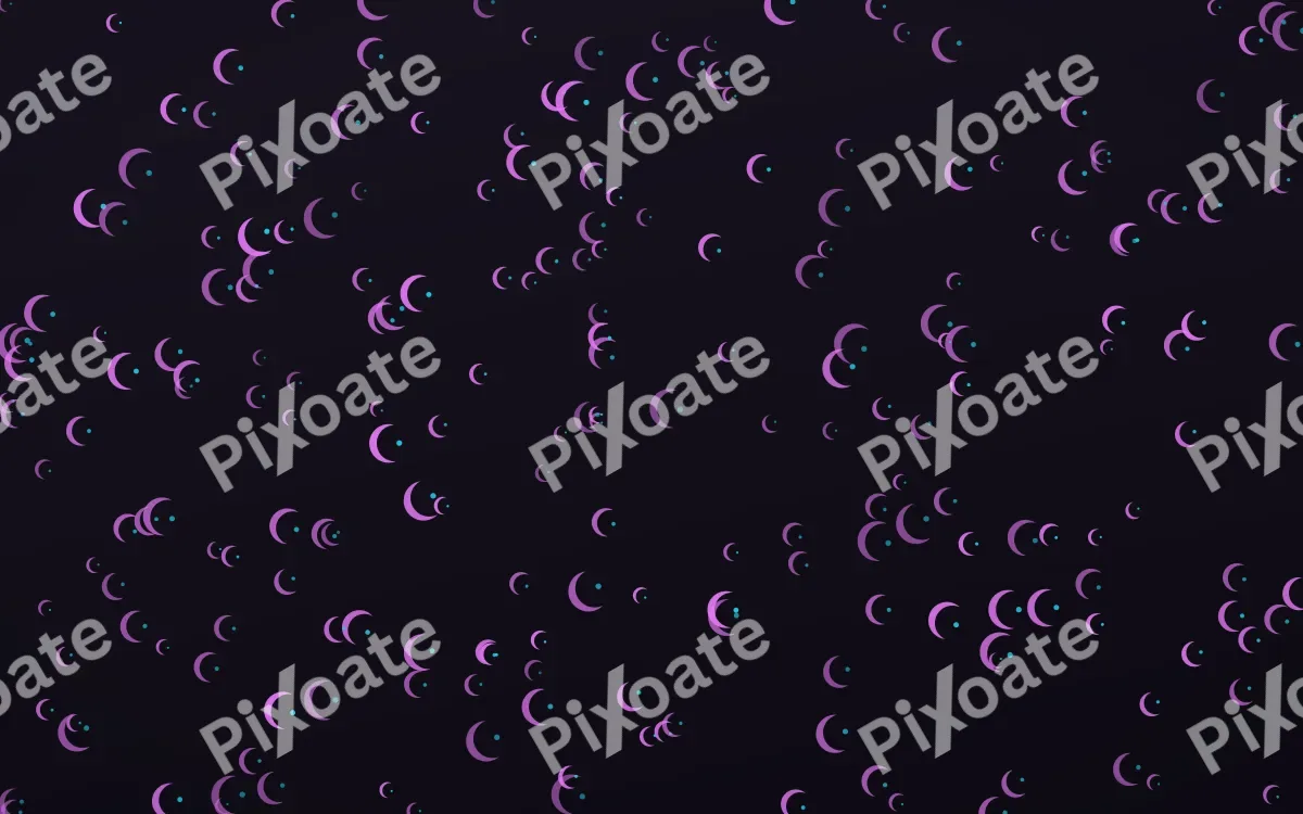 Neon Noir Moons Dense — dark purple, teal and black celestial background