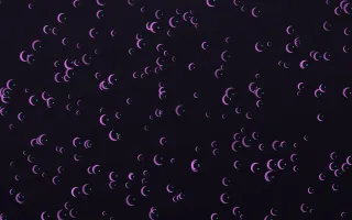 Neon Noir Moons Dense — dark purple, teal and black celestial background