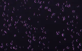Neon Noir Moons Dense II — dark purple, teal and black celestial background, variation II