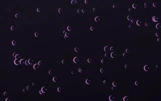 Neon Noir Moons III — dark purple, teal and black celestial background, variation III