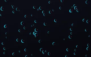 Neonline Moons III — dark teal, pink and black celestial background, variation III