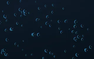 Ocean Ink Moons — dark blue celestial background