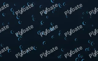 Ocean Ink Moons II — dark blue celestial background, variation II
