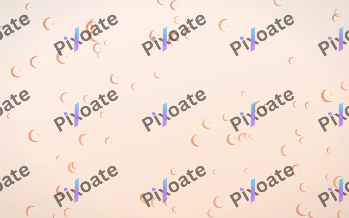 Peach Fuzz Moons — light orange and white celestial background