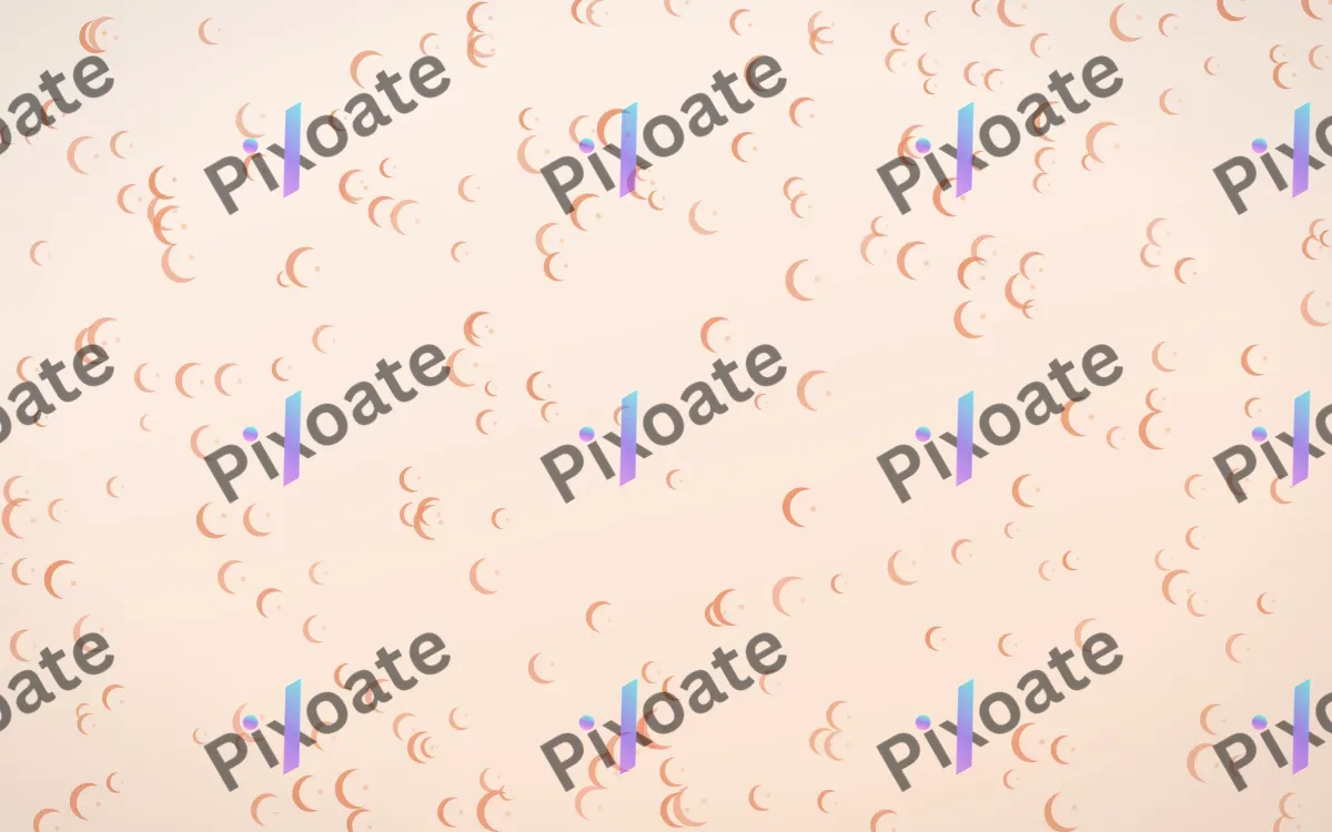 Peach Fuzz Moons Dense — light orange and white celestial background