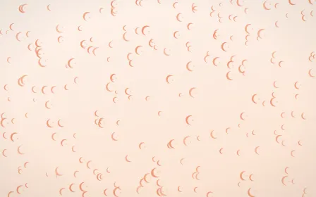 Peach Fuzz Moons Dense — light orange and white celestial background