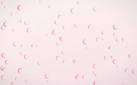 Rosewater Moons — light pink and white celestial background