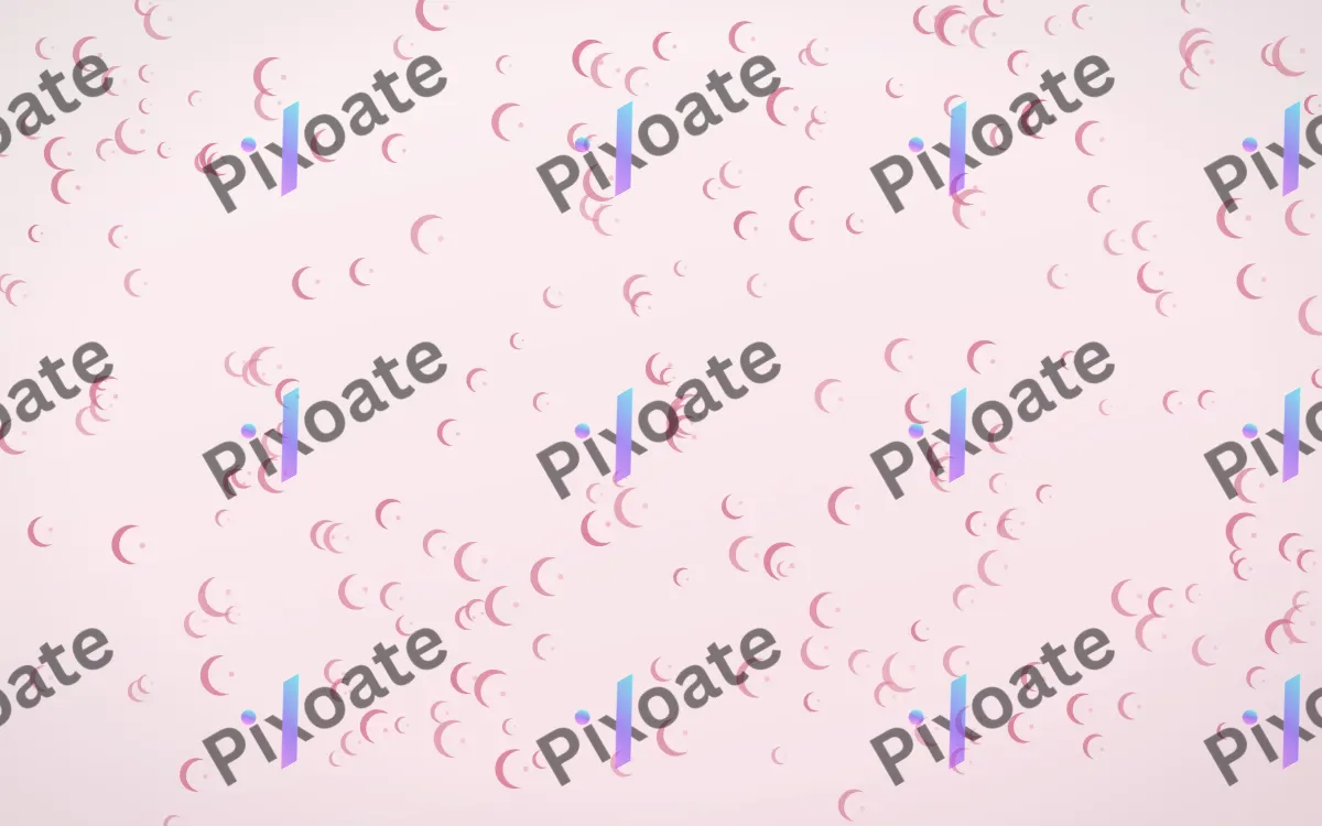 Rosewater Moons Dense — light pink and white celestial background