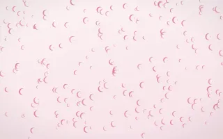 Rosewater Moons Dense — light pink and white celestial background