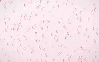 Rosewater Moons Dense III — light pink and white celestial background, variation III