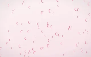 Rosewater Moons II — light pink and white celestial background, variation II