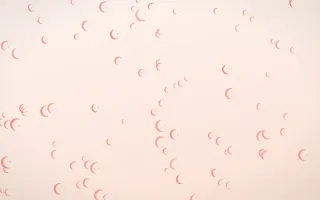 Sorbet Moons — light red, orange and white celestial background