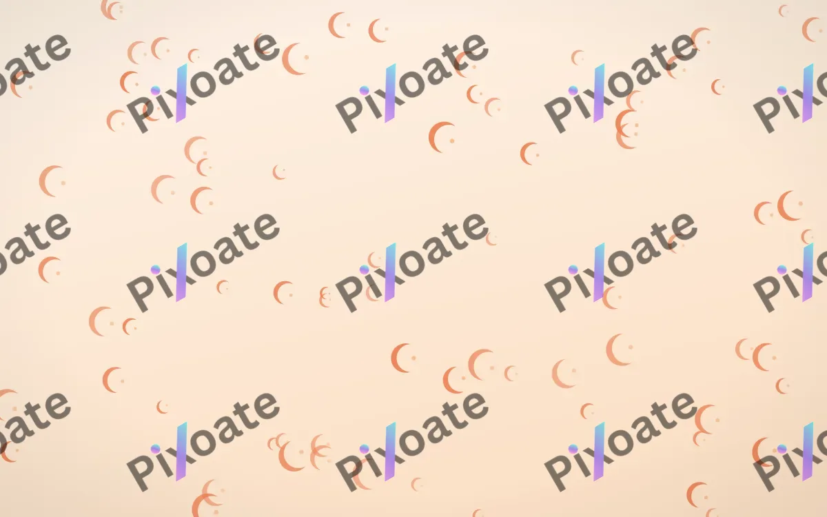 Sunset Pop Moons — light orange and beige celestial background