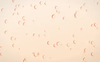 Sunset Pop Moons — light orange and beige celestial background