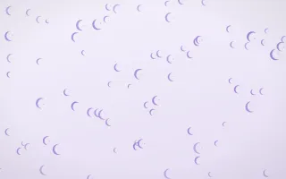 Wisteria Moons — light purple and white celestial background