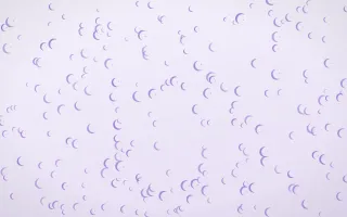 Wisteria Moons Dense II — light purple and white celestial background, variation II